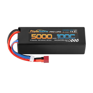Powerhobby 4S 14.8V 5000mah 100C Lipo Battery w DEANS Plug Hard Case LCG