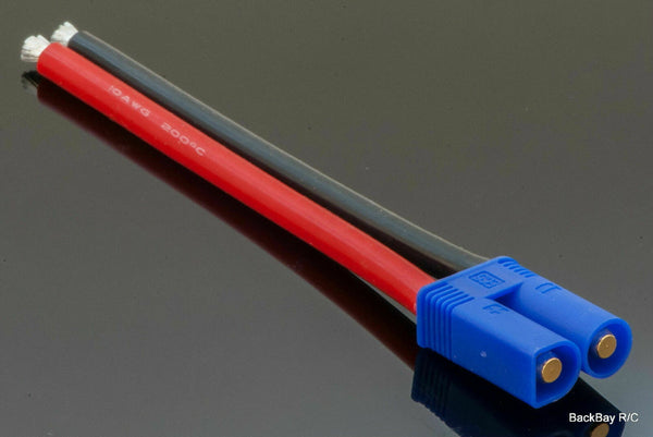 Powerhobby Connector EC5 MALE w 4" Wire 10 AWG
