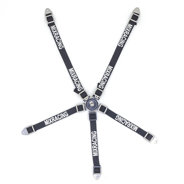 Powerhobby 5 Point Seat Belt Strap 1/10 Scale Rock Crawler Black