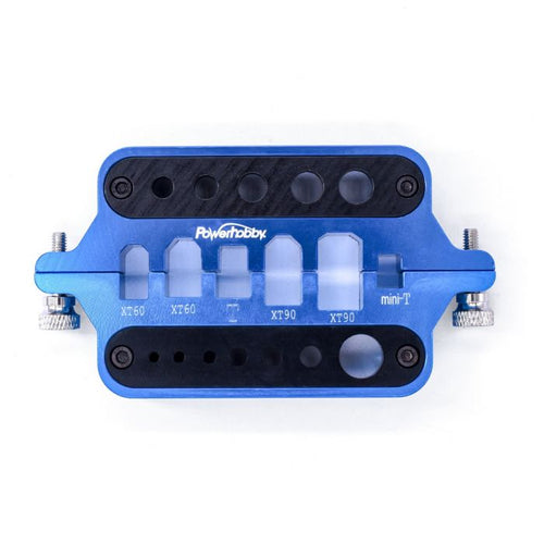 Power Hobby Aluminum RC Connector Soldering Jig, Blue