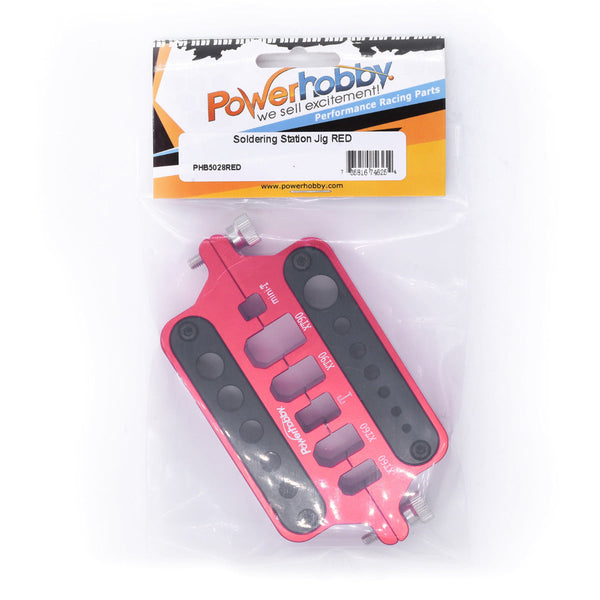 Powerhobby Aluminum RC Connector Soldering Jig RED