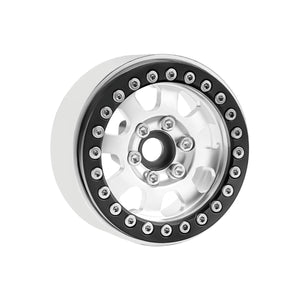 Powerhobby B1 Aluminum 1.9 Beadlock Wheels 9mm Hubs Silver (4) 1/10 Rock Crawler