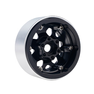 Powerhobby B3 Aluminum 1.9 Beadlock Wheels 9mm Hubs Black (4) 1/10 Rock Crawler