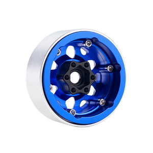 Powerhobby B3 Aluminum 1.9 Beadlock Wheels 9mm Hubs Blue (4) 1/10 Rock Crawler