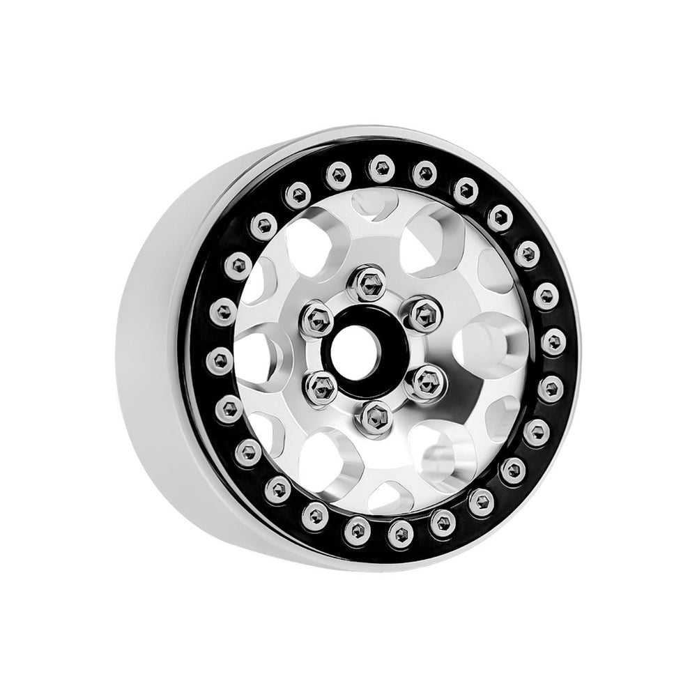 Powerhobby B3 Aluminum 1.9 Beadlock Wheels 9mm Hubs Silver (4) 1/10 Rock Crawler