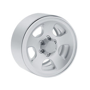 Powerhobby X5 Aluminum 1.9" Beadlock Wheels Silver (4)