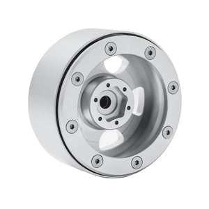 Powerhobby X5 Aluminum 1.9" Beadlock Wheels Silver (4)