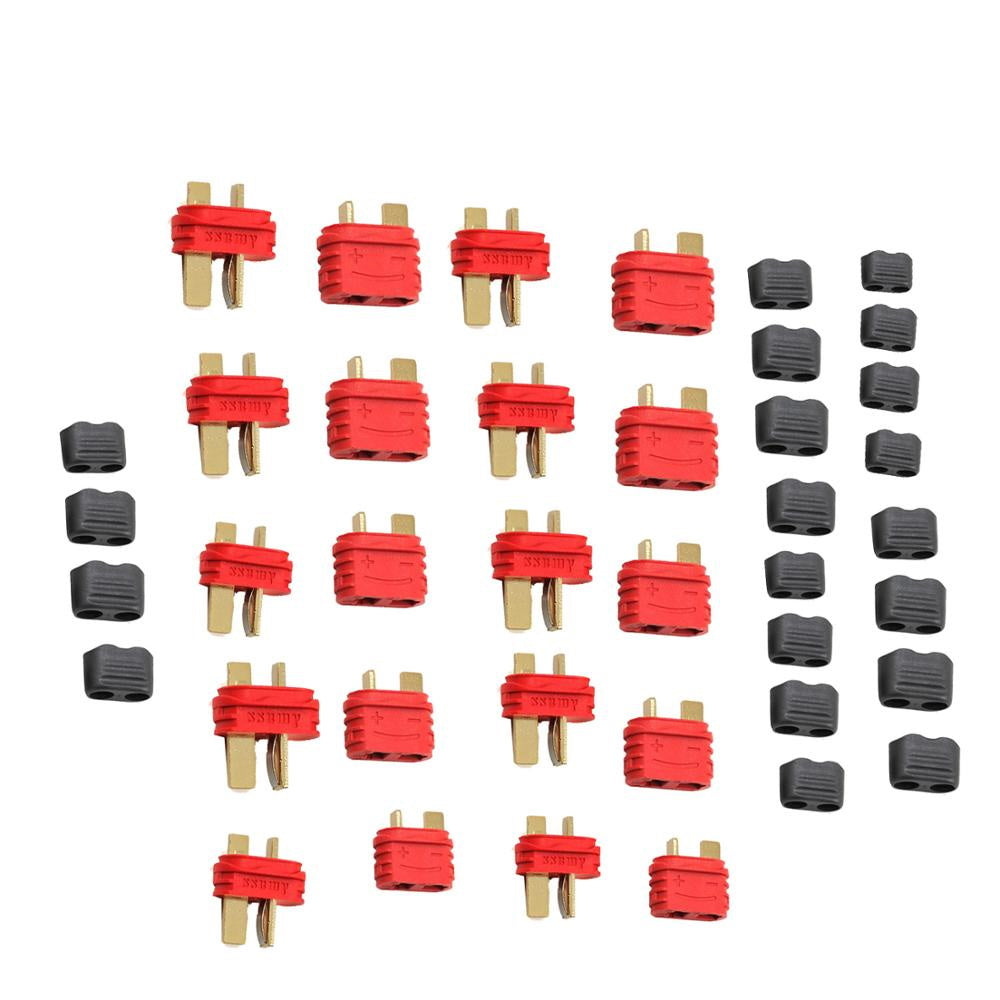 Powerhobby Sheathed T-Style Deans Male / Female Plug ( 10 pairs )