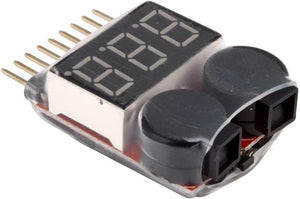 Powerhobby Digital 1S-8S LiPo Battery Voltage Tester Indicator Checker Detector