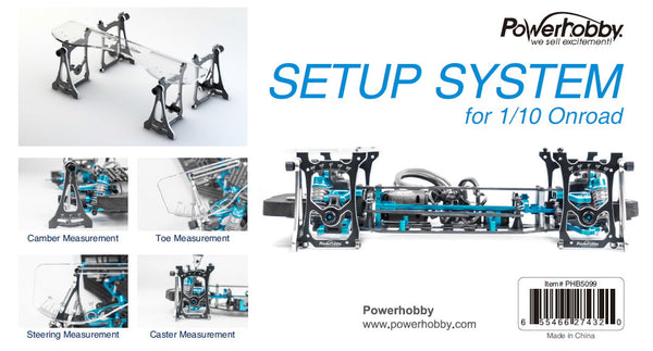 Powerhobby Camber/ Toe / Steering/ Caster Measurement Setup Tool System 1/10