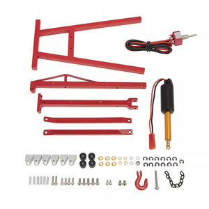 Powerhobby Simulation Garage Series Engine Hoist Shop Crane Hoist Lift Red: RC
