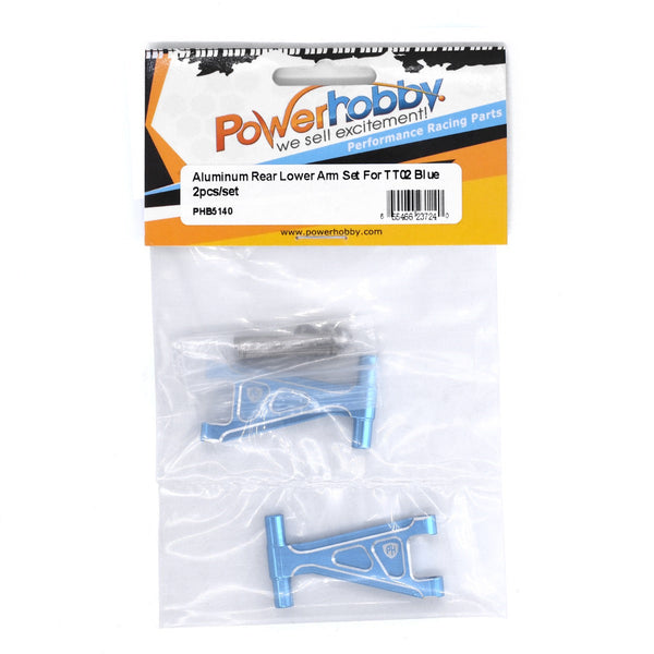 Powerhobby Aluminum Rear Lower Arm Set Tamiya TT02