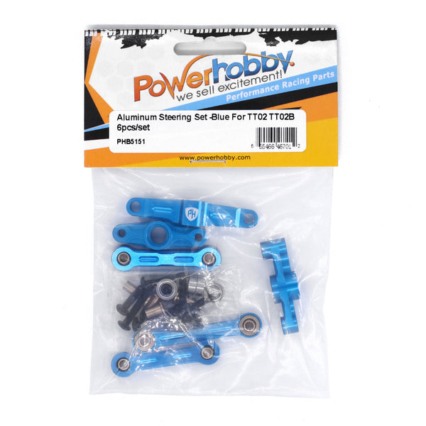 Powerhobby Aluminum Steering / Bellcrank Set  Tamiya TT02