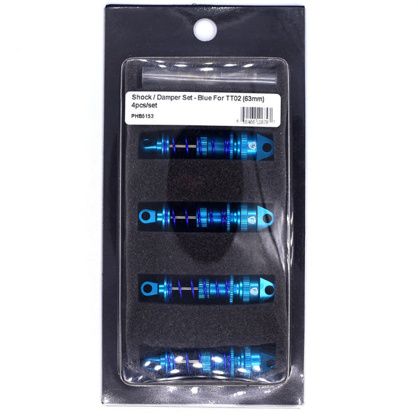 Powerhobby Aluminum Front & Rear Shocks Tamiya TT02