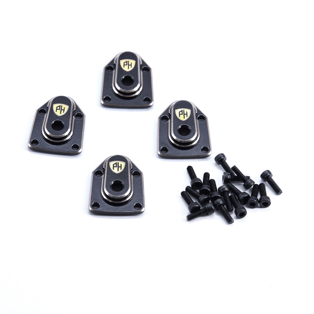 Powerhobby Brass Portal Axle Covers Axial 1/18 Capra UTB18 Black