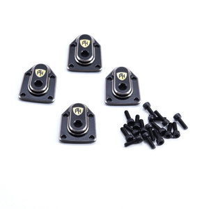 Powerhobby Brass Portal Axle Covers Axial 1/18 Capra UTB18 Black