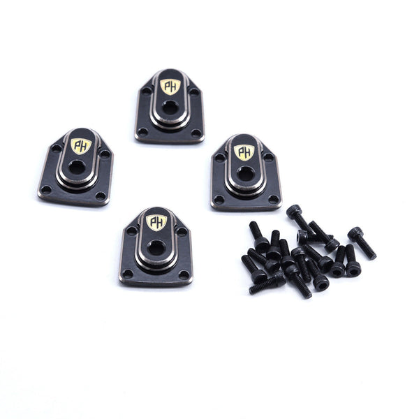 Powerhobby Brass Portal Axle Covers Axial 1/18 Capra UTB18 Black
