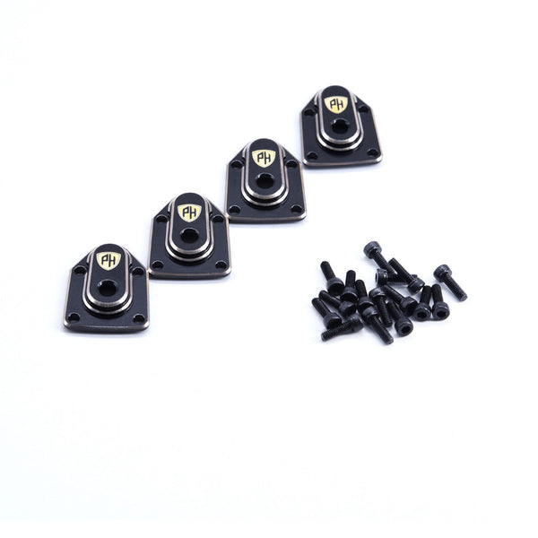 Powerhobby Brass Portal Axle Covers Axial 1/18 Capra UTB18 Black