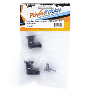 Powerhobby Brass Rear Axle Carriers AXIAL UTB18 Capra Black