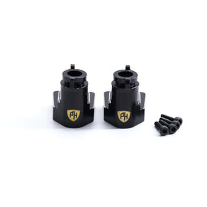Powerhobby Brass Rear Axle Carriers AXIAL UTB18 Capra Black