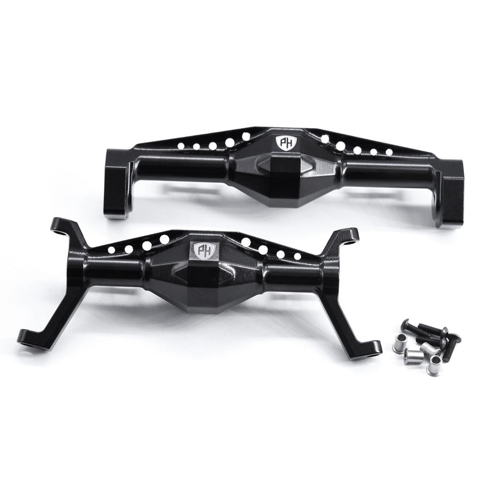 Powerhobby Aluminum Front & Rear Axles Axial 1/18 Capra UTB18 Black