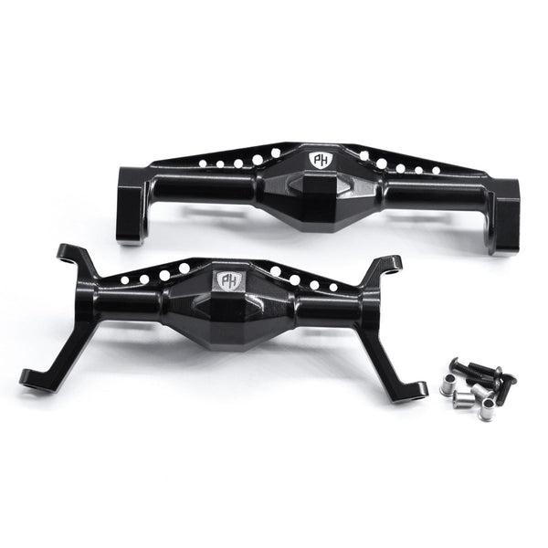Powerhobby Aluminum Front & Rear Axles Axial 1/18 Capra UTB18 Black