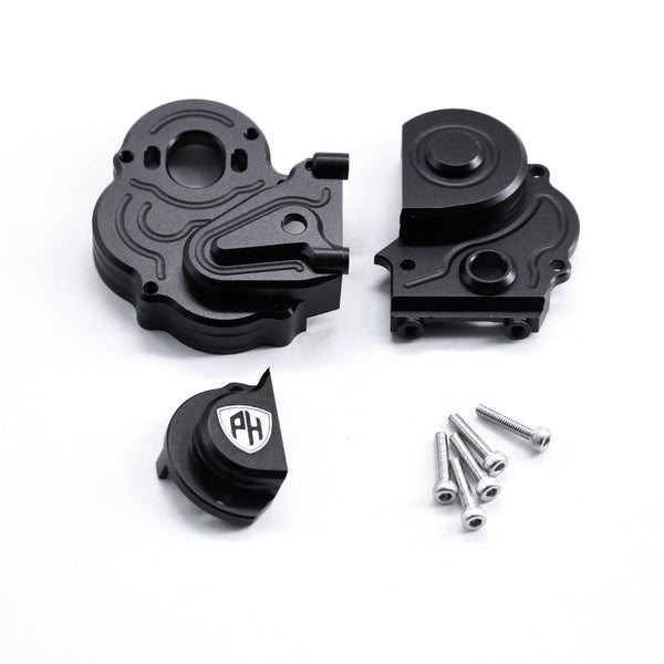 Powerhobby Aluminum Gearbox Case Axial 1/18 Capra UTB18 Black