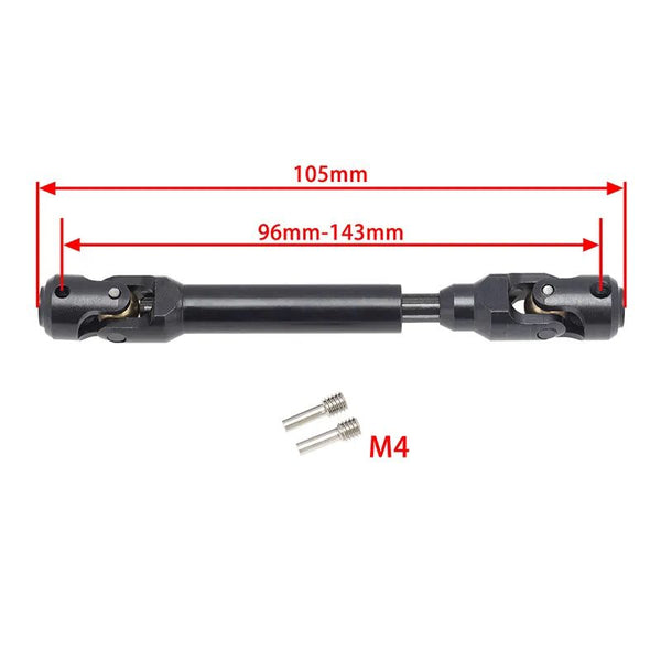 Power Hobby Universal Spline Drive Shaft CVD 96-143mm (1) TRX-4 Wraith