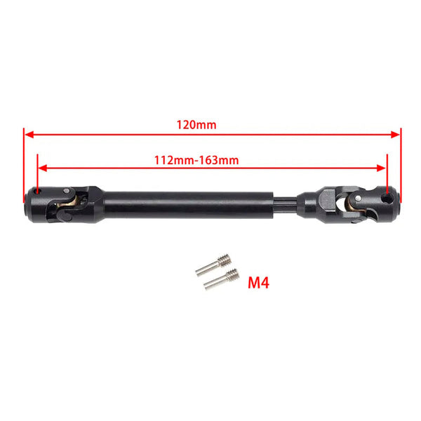 Powerhobby Universal Spline Drive Shaft CVD 112-163MM (1) TRX-4 Wraith SCX10