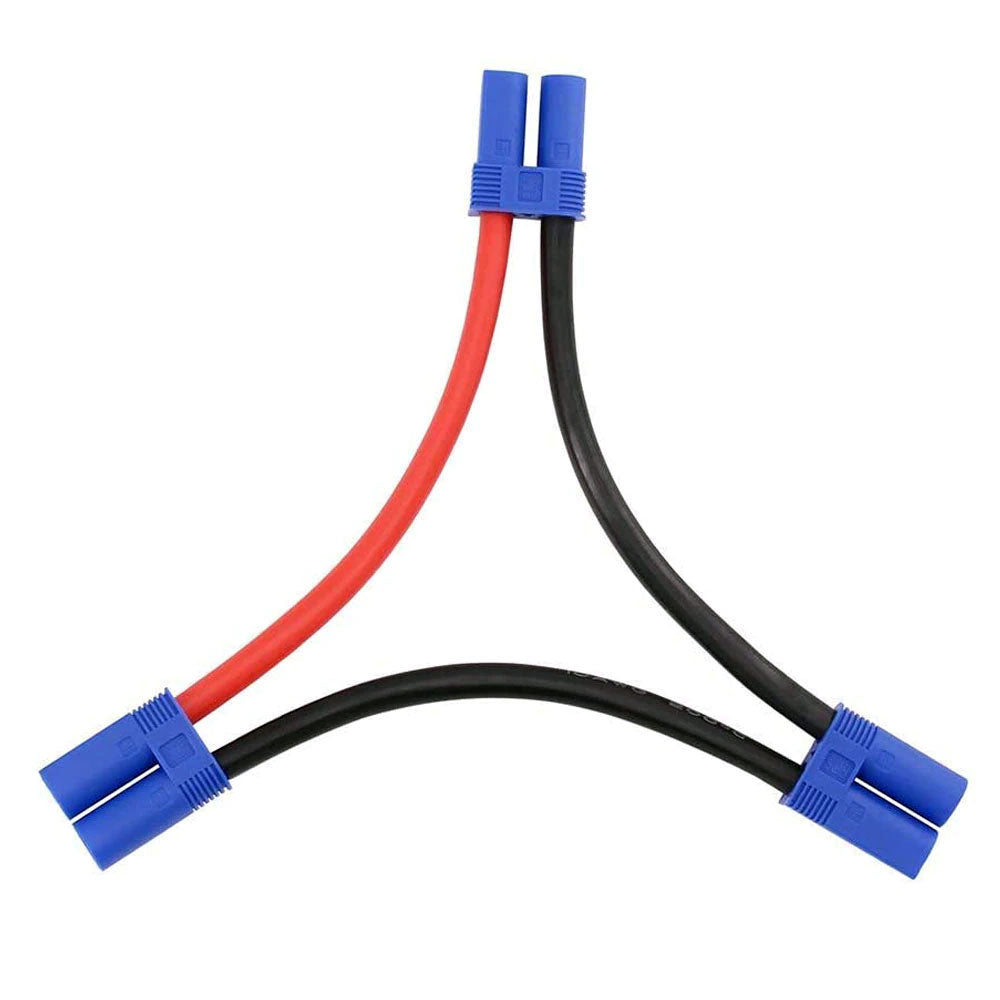 Powerhobby EC5 Female to 2 EC5 Male series Harness 10AWG 4"