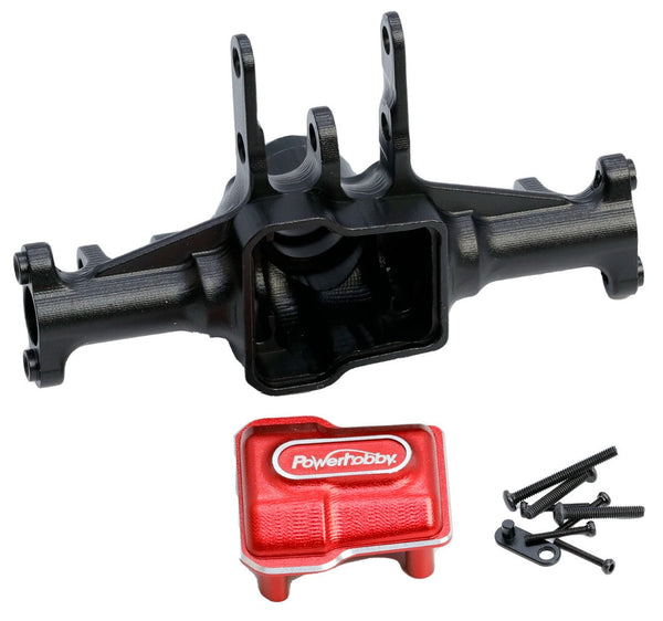Powerhobby Aluminum Front Axle Housing Black FOR Traxxas TRX-4M TRX4M