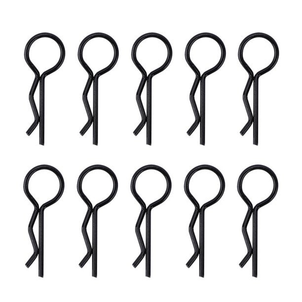 Powerhobby Large Body Clips (10) Axial SCX6 Black