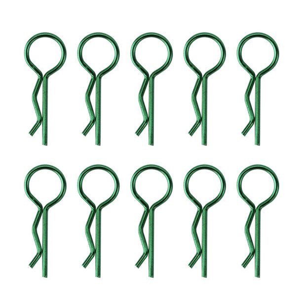 Powerhobby Large Body Clips (10) Axial SCX6 Green