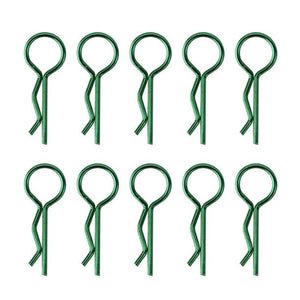 Powerhobby Large Body Clips (10) Axial SCX6 Green