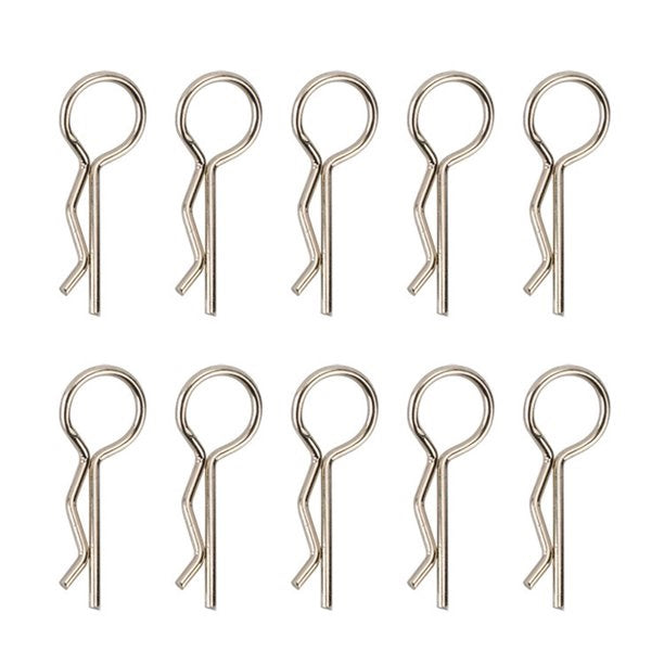 Powerhobby Large Body Clips (10) Axial SCX6 Silver