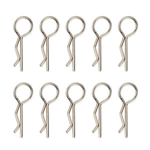 Powerhobby Large Body Clips (10) Axial SCX6 Silver