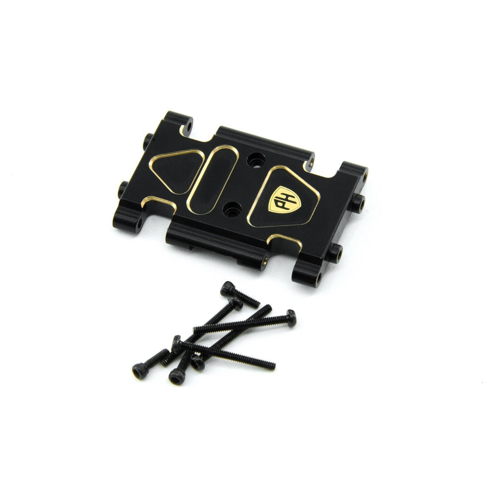 Powerhobby Brass Chassis Skid Plate Black Axial 1/24 AX24