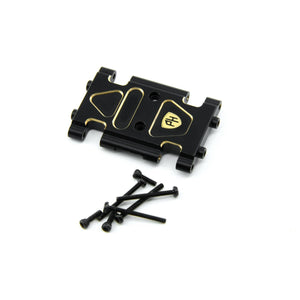 Powerhobby Brass Chassis Skid Plate Black Axial 1/24 AX24