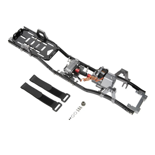 Powerhobby 313mm Wheelbase Aluminum Chassis w Gearbox Axial SCX10 SCX10 II