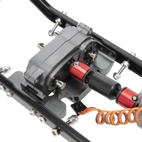 Powerhobby 313mm Wheelbase Aluminum Chassis w Gearbox Axial SCX10 SCX10 II