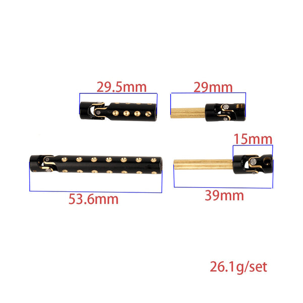 Powerhobby Brass Black Drive Shaft Axial SCX24 Gladiator