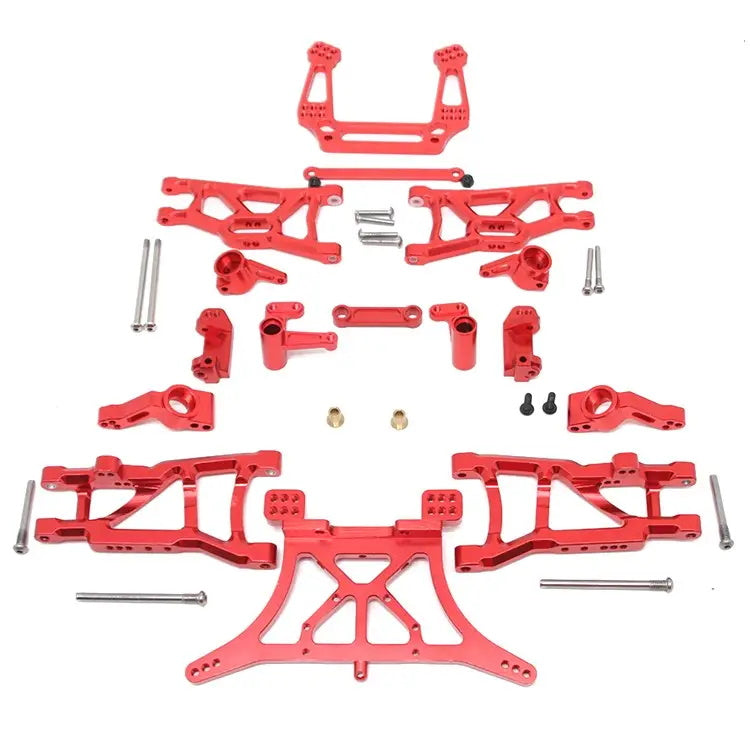 Powerhobby Aluminum Upgrade Kit 2WD FOR TRAXXAS Slash Rustler Stampede Bandit Red