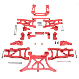 Powerhobby Aluminum Upgrade Kit 2WD FOR TRAXXAS Slash Rustler Stampede Bandit Red