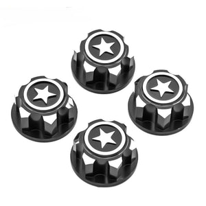 Powerhobby 17mm Aluminum Hex Wheel Nuts Black (4) FOR Traxxas E-Revo Summit Maxx