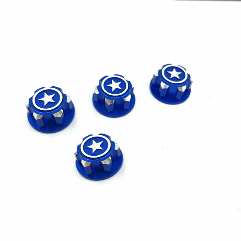 Powerhobby 17mm Aluminum Hex Wheel Nuts Blue (4) FOR Traxxas E-Revo Summit Maxx