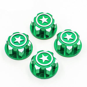 Powerhobby 17mm Aluminum Hex Wheel Nuts Green (4) FOR Traxxas E-Revo Summit Maxx