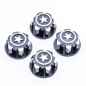 Powerhobby 17mm Aluminum Hex Wheel Nuts Light Grey (4) FOR Traxxas E-Revo Summit Maxx