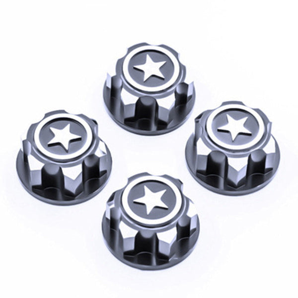 Powerhobby 17mm Aluminum Hex Wheel Nuts Light Grey (4) FOR Traxxas E-Revo Summit Maxx