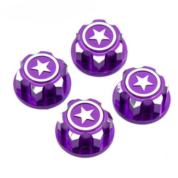 Powerhobby 17mm Aluminum Hex Wheel Nuts Purple (4) FOR Traxxas E-Revo Summit Maxx