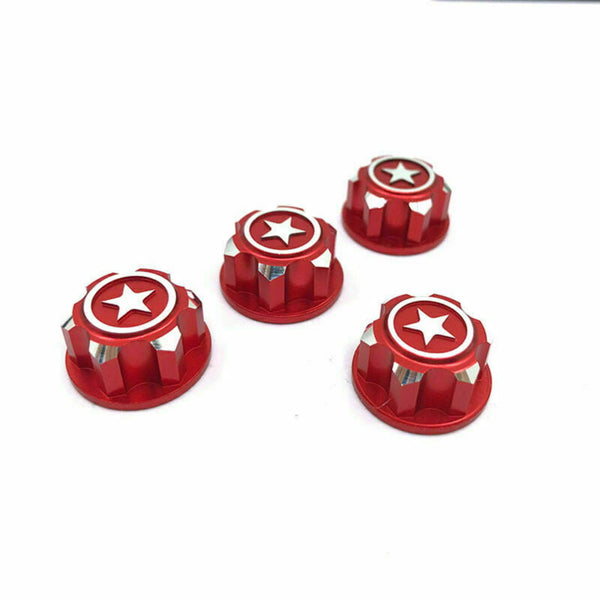 Powerhobby 17mm Aluminum Hex Wheel Nuts Red (4) FOR Traxxas E-Revo Summit Maxx